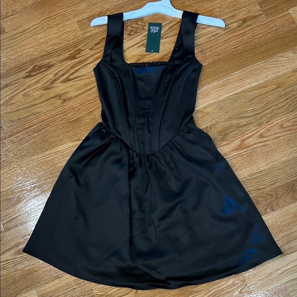 Wild Fable Black swan Fit and Flare corset boned Dress size xxs new - Picture 1 of 7